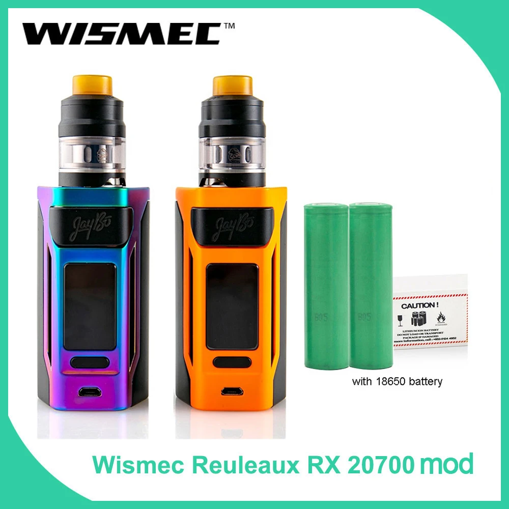 Wismec Reuleaux RX2 20700 TC коробка мод/RX2 20700 комплект Электронная сигарета 1,3 дюймов дисплей электронная сигарета vape специальный цвет