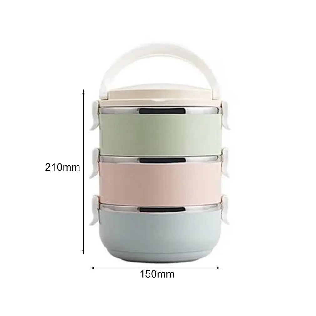 

Compact Size Home Office Lunch Box Thermal Food Container Bento Box Thermos Stainless Steel Lunch Box For Kids Portable Picnic