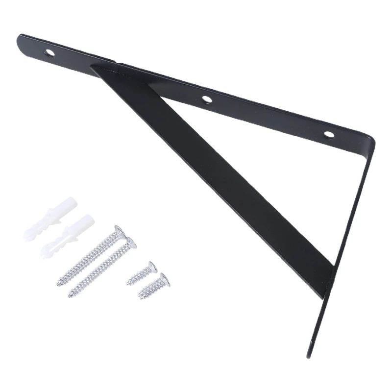 

Heavy Duty Stainless Steel Shelf Bracket Mounting Triangle Corner Brackets for Desk Table Work Space Saving Furniture