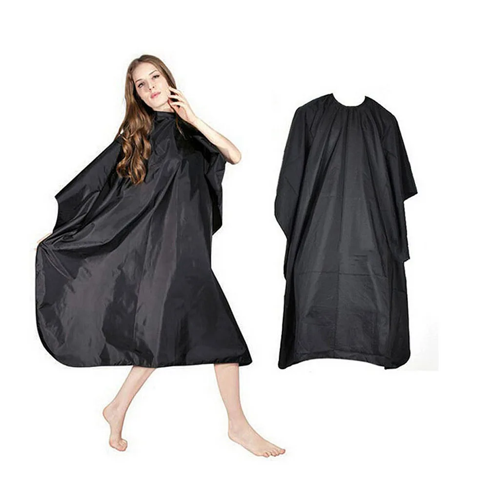 

In Stock Handmade Black Salon Hairdressing Hairdresser Hair Cut Cutting Gown Barber Cape Cloth Factory Price Wholesale