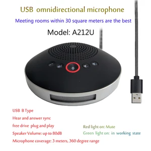 A212U USB-динамик для телефона, микрофон для skype, акустическая система для конференц-связи или музыкальной комнаты