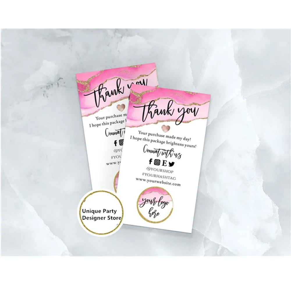 Малый бизнес спасибо вставьте карту добавьте свой логотип. Спасибо за ваш заказ