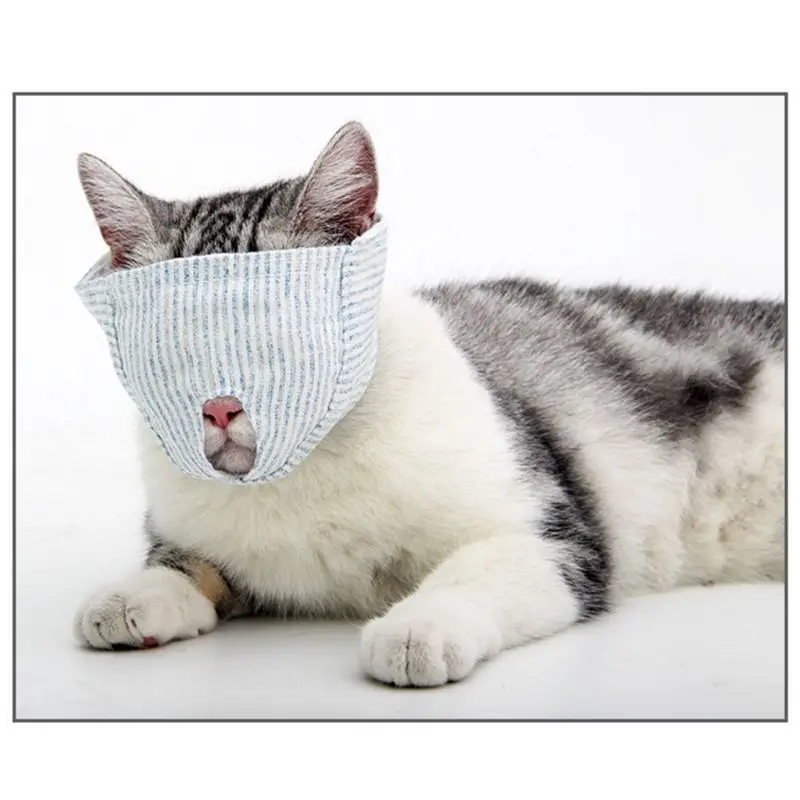 Маска для домашних животных маска кошек против укусов лизней лекарств дышащие