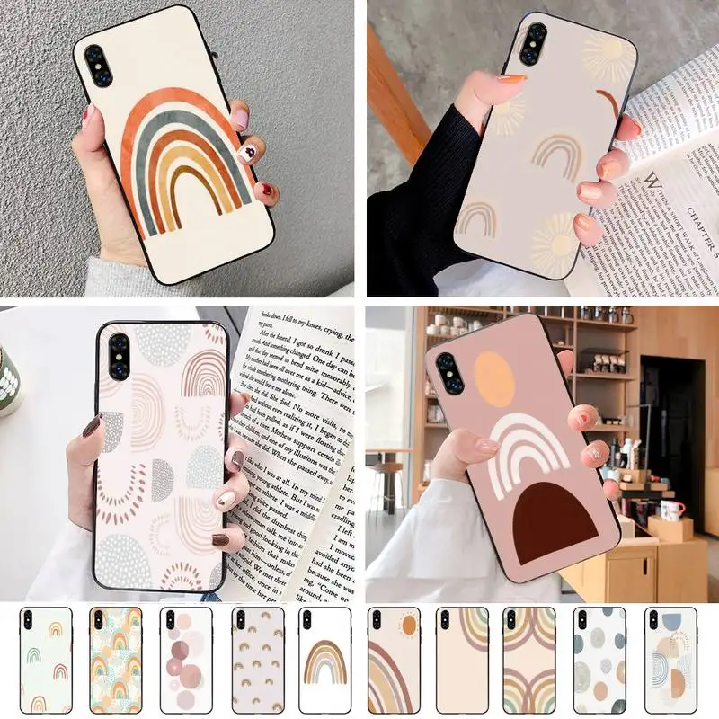 Абстрактный Радужный чехол для телефона iPhone XS 11 11Pro 5 5s SE 6 6s плюс 7 8 2020