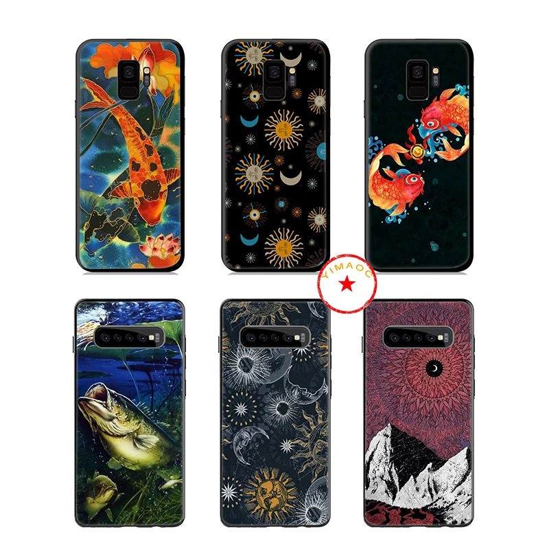 Озерах кои мягкий силиконовый чехол для samsung Galaxy A9 A8 A7 A6 плюс 2018 A5 A3 2017 2016 J6