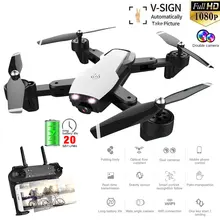 L107 селфи Дрон WIFI FPV с широкоугольным двойным HD камерой smart follow RC