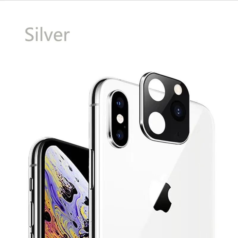 2PCS Applicable iPhone Apple X XS MAX Seconds Change for iPhone11 PRO Lens Sticker Modified Camera Cover Titanium Alloy Case | Мобильные