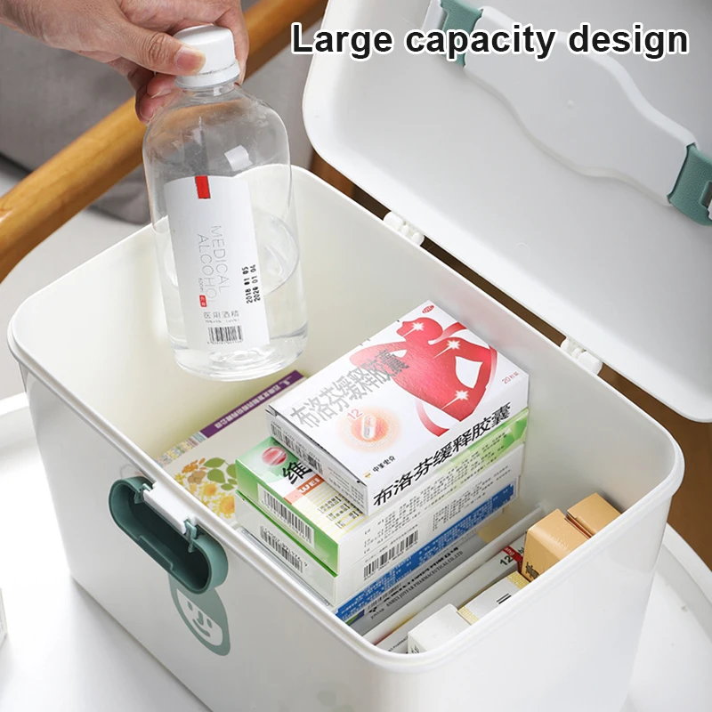 

Home Use Storage Box First Aid Medical Box Large Capacity Medicine Box Family Medical Storage Box Portable Medicine Chest SDF