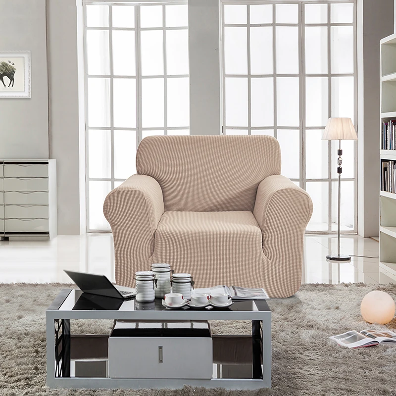 Облегающий эластичный чехол для мебели гостиной с высоким эластичным покрытием