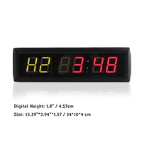 Gym Wall Clock Dgital LED Countdown Interval Crossfit Timer Electronic Fitness Workout Stopwatch