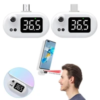 phone mini led display usb thermometer mobile phone digital thermometer with led display non contact infrared temperature sensor