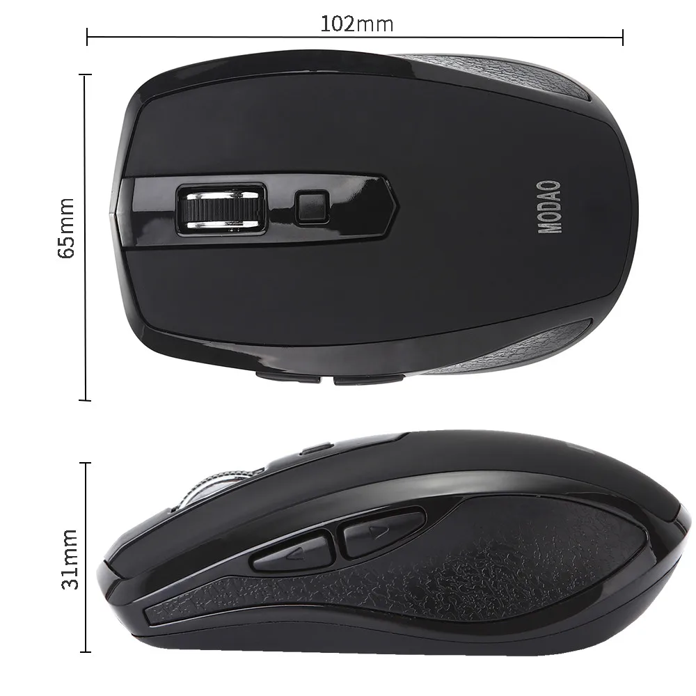 MODAO 2.4GHZ Type C Wireless Mouse USB Mice for Macbook/ Pro Low noise Ergonomic Computer Silent PC Laptop Accessories | Компьютеры и