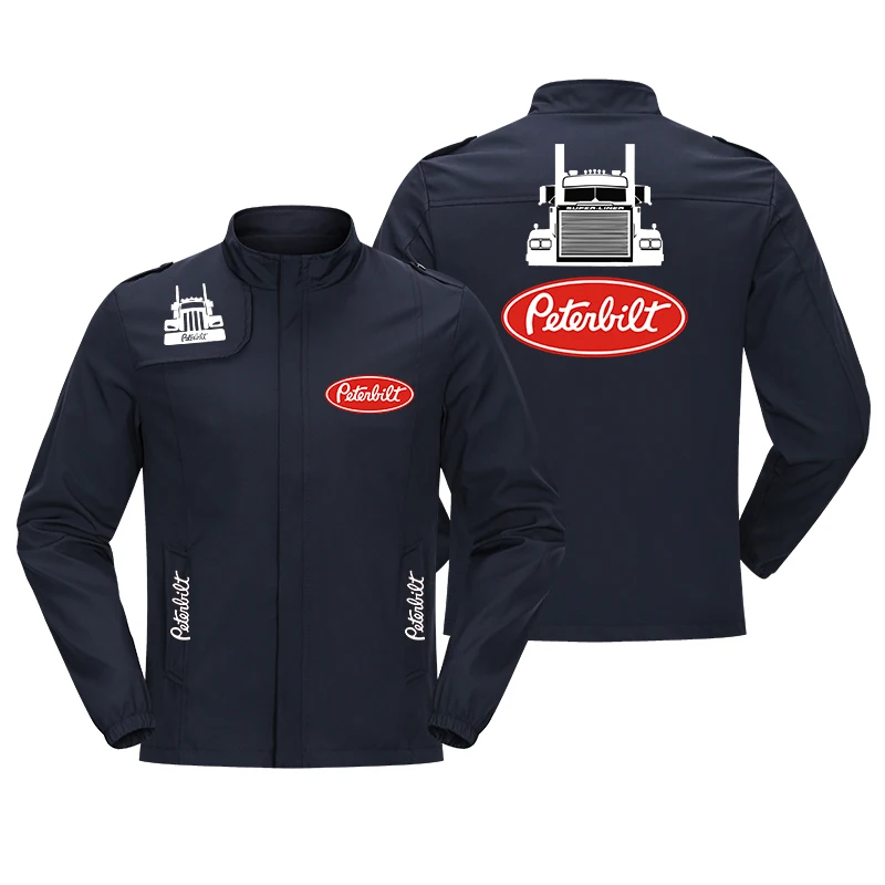 

Spring and Autumn 2021 Men's Slim Jacket Casual Stand Collar Zipper Motorcycle Jacket Size M-5XL