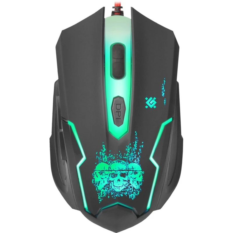 Мышь DEFENDER Skull GM-180L игровая оптическая проводная USB черный [52180] | Компьютеры и офис