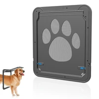 dog paw print door anti bite small dog cat screen door the house is free to feedand easy to install