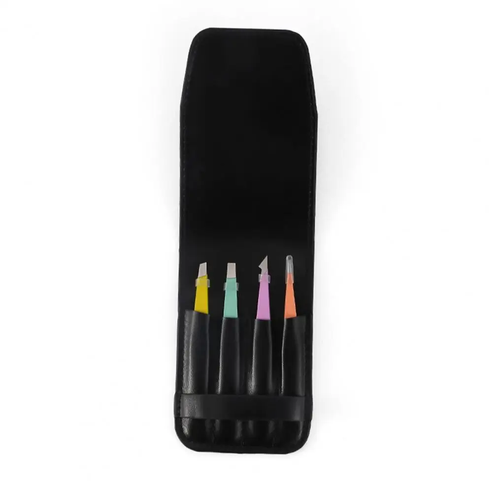 

4 шт./компл. пинцет для бровей с точностью, несколько головок, зажим для наращивания ресниц из нержавеющей стали, косметический инструмент дл...