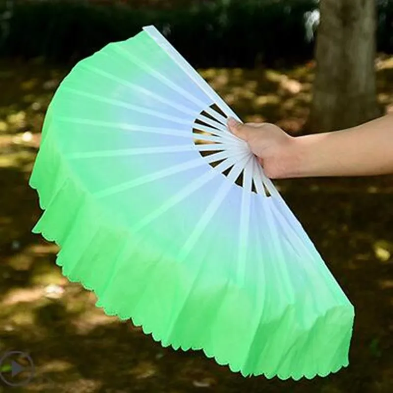 Сверхтяжелый мулановый веер для танца живота с двойным листом магнолии West Lake Tai Chi