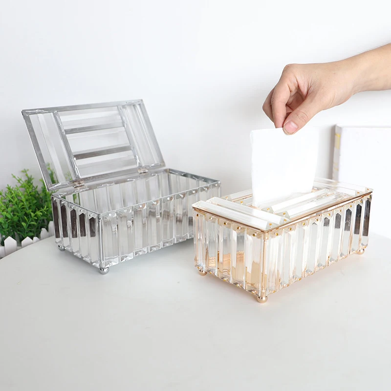 Хрустальная коробка для салфеток дома отеля автомобиля съемный чехол держатель