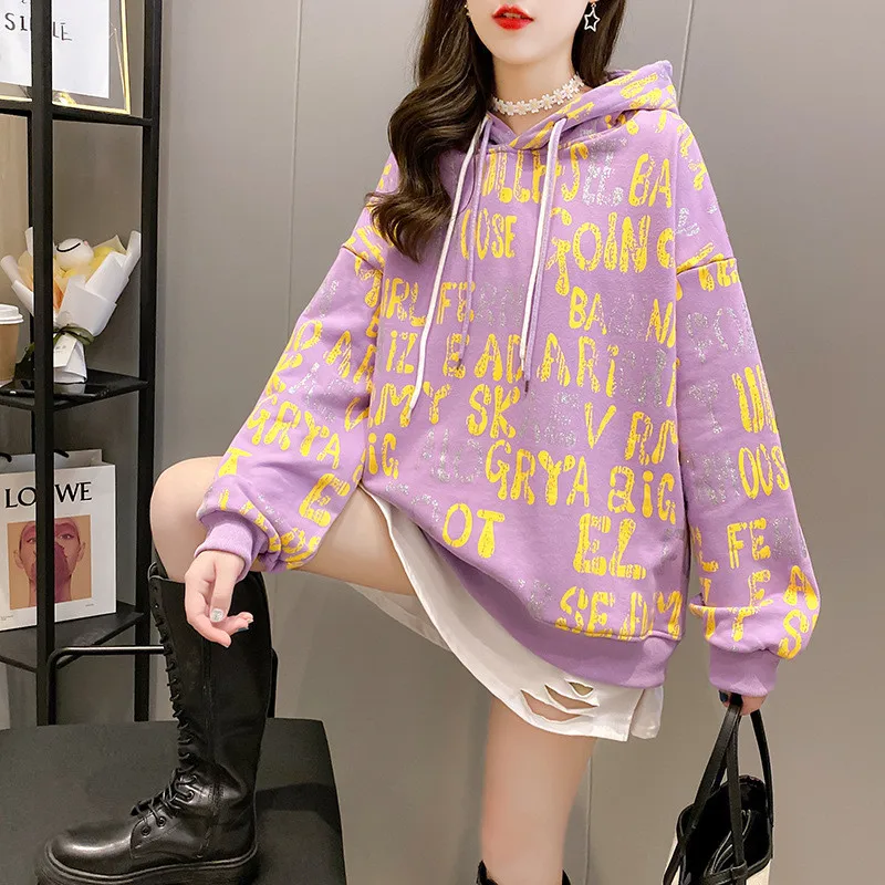 

Женский бархатный свитер с капюшоном, Толстый Пуловер из двух предметов, Модный яркий Топ в стиле Ins, A0226, для зимы