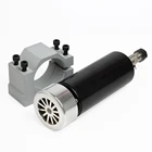 Электродвигатель шпинделя с воздушным охлаждением 500 Вт + шпиндель источника питания 220 В110 В + 52 мм зажим + 13 шт. цанг ER11 для фрезерного станка с ЧПУ