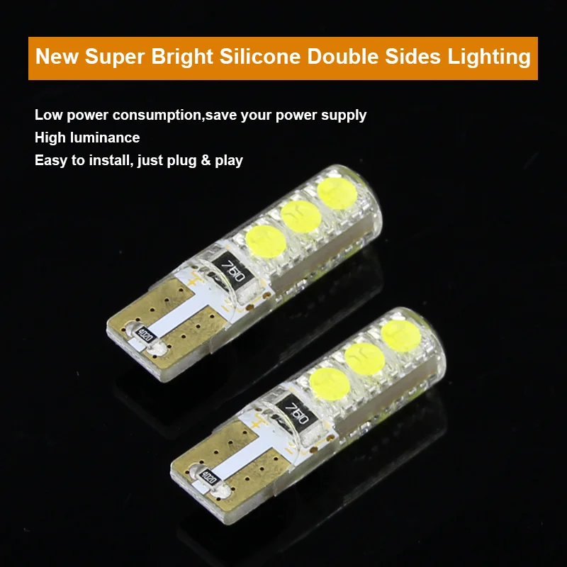 Pair T10 T16 W5W License Number Plate Light LED Bulbs For Mitsubishi Asx Lancer Outlander Galant Pajero | Автомобили и мотоциклы