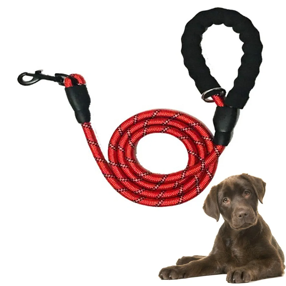 Светоотражающий длинный поводок для собак собака Альпинизм канат капроновый