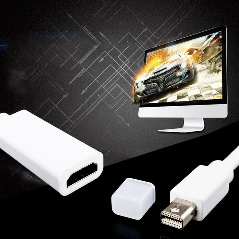 Новый мини DP к HDMI совместимый кабель порт able Аудио мультимедийный дисплей Белый