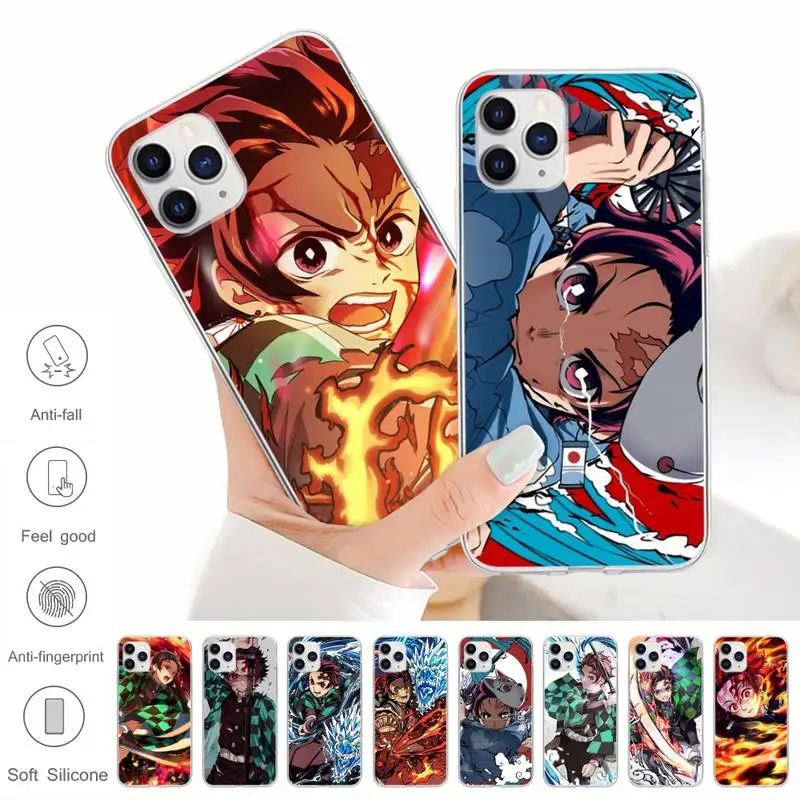 

Anime Demon Slayer Kamado Tanjirou Nezuko Transparent Case For Xiaomi Redmi K30s Ultra Note 9s 9 Pro Max Mi 10 Lite 11 10T Pro