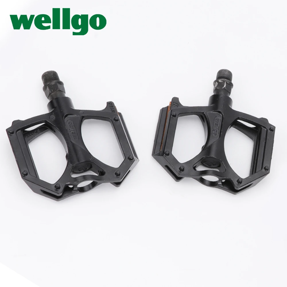 Педали для горного велосипеда WELLGO M195 алюминиевый сплав 2DU подшипник Ультралегкая