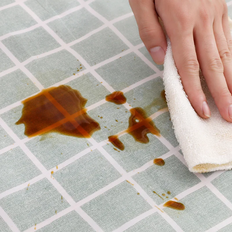 Скатерть пластиковая с прямоугольным рисунком ПВХ водостойкая маслостойкая для