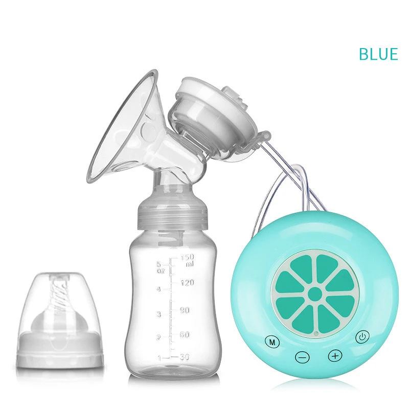 

Single Electric Breast Pump Powerful BPA free Breast Pumps USB Electric Breast Pump With Baby Milk Bottle Cold Heat