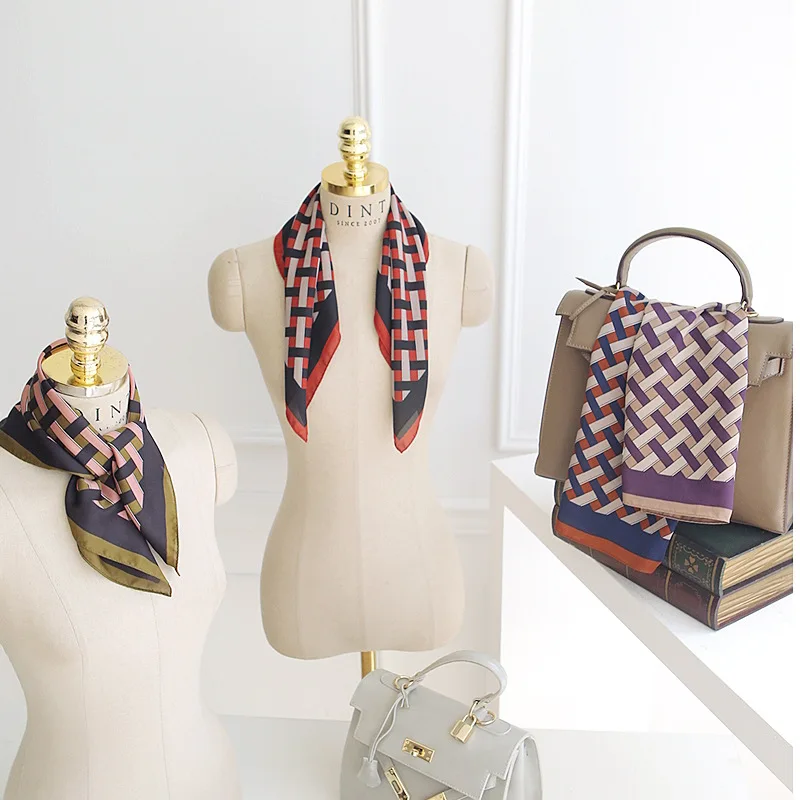 Новинка весна-осень 2021 атласный шелковый шарф женский модный корейский шикарный