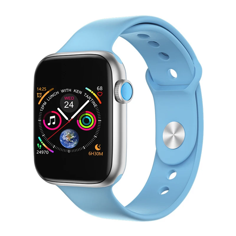 Light Blue 1,5" умные часы для мужчин IWO 8 Plus, водонепроницаемые, с монитором сердечного ритма, артериального давления, женские Смарт-часы для Android IOS PK IWO 8 10 11 - Цвет: Light Blue