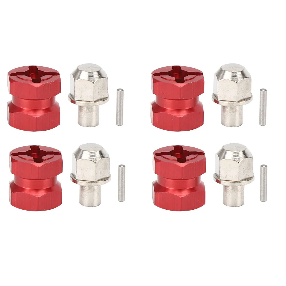 

4pcs Aluminum RC Car 12mm Hex Wheel Hub Drive Adaptor For Traxxas Hsp Redcat Remote Control Crawler