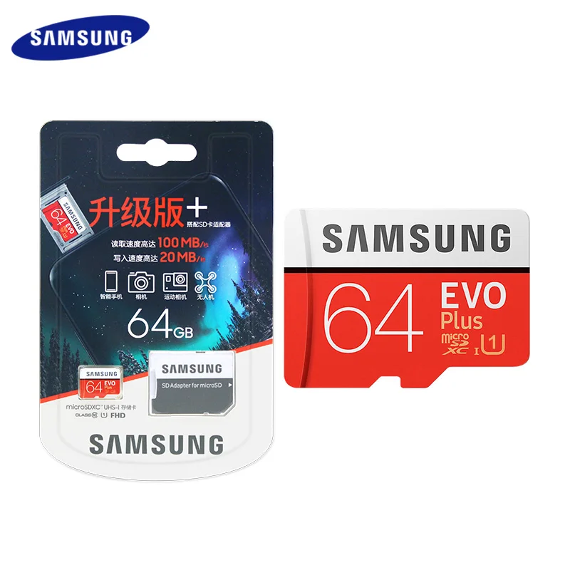 Samsung Оригинальная карта памяти 256 ГБ 128 Гб Высокая скорость 100 МБ/с./с Microsd КЛАСС 10 U3