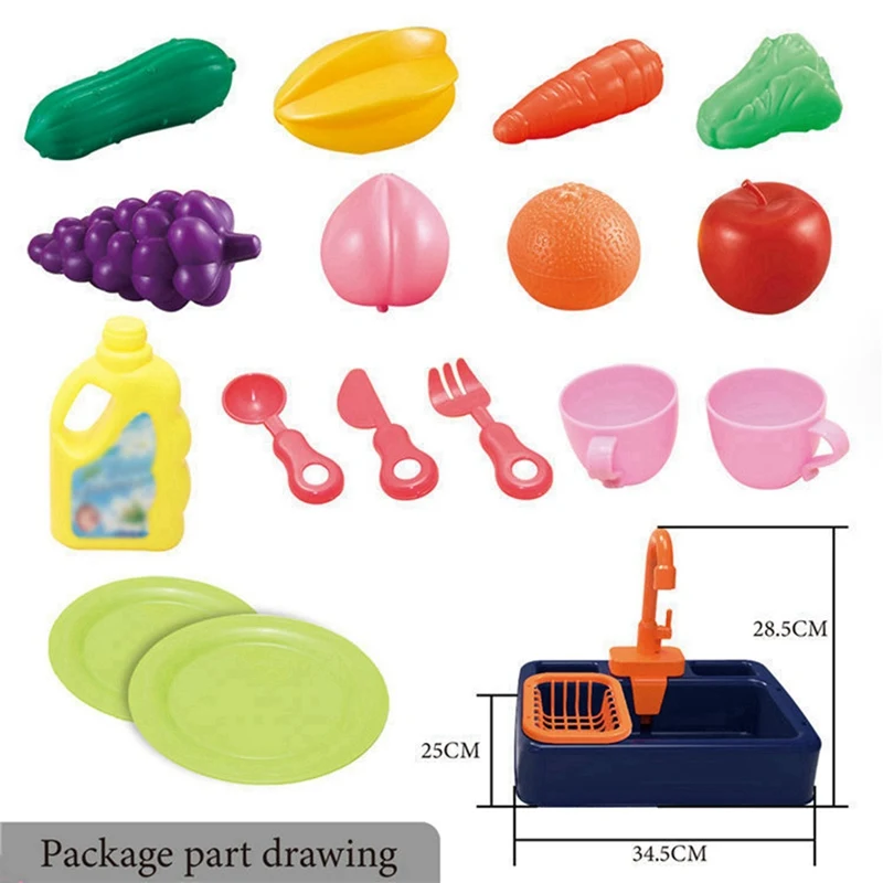Пластиковая имитация кухонной раковины автоматическая система водного цикла