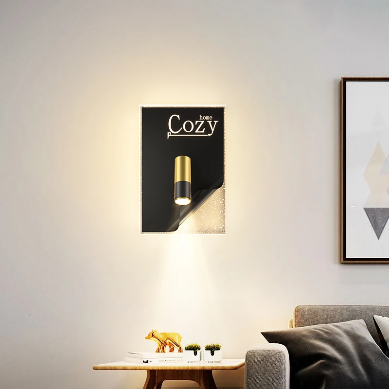 

spotlight Wall Light LED Decoration Light Fixture For Living Room Indoor Bedroom Wall Light Home Indoor Lighting Minimalism
