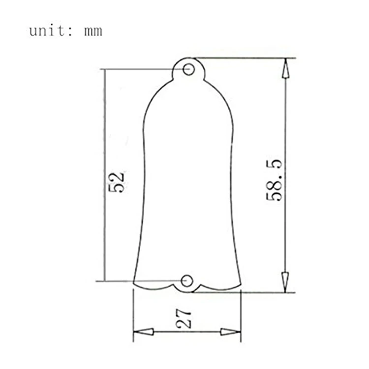 Регулировочный стержень для электрогитары металлический корпус в форме