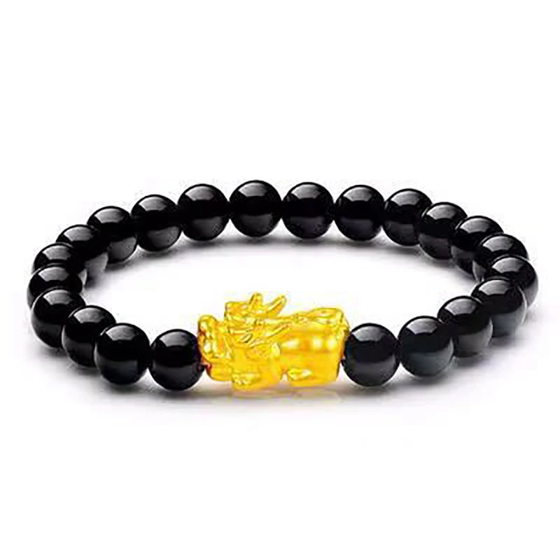 Браслет фэн-шуй пиксиу из Обсидианового камня 27 видов | Украшения и аксессуары