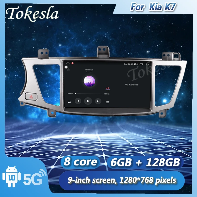 

Tokesla Android 11 Car Radio Audio MP3 Intelligent Touch Central Multimedia Screen System bluetooth carplay For Kia K7 2011-2012