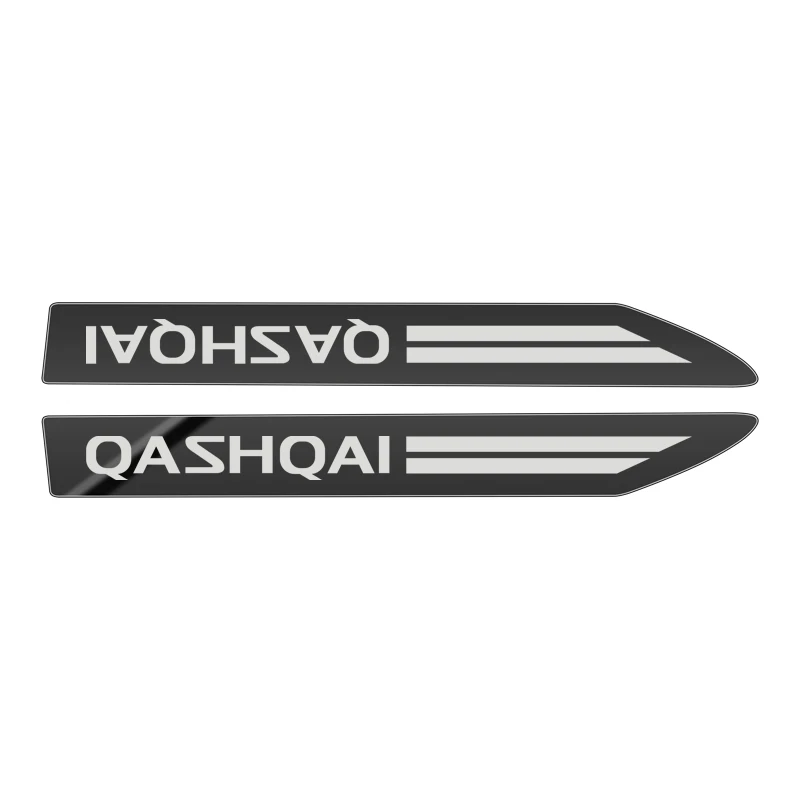 

2 шт. из нержавеющей стали боковое крыло значок эмблема крыло для NISSAN QASHQAI J10 J11 аксессуары для автомобиля-Стайлинг