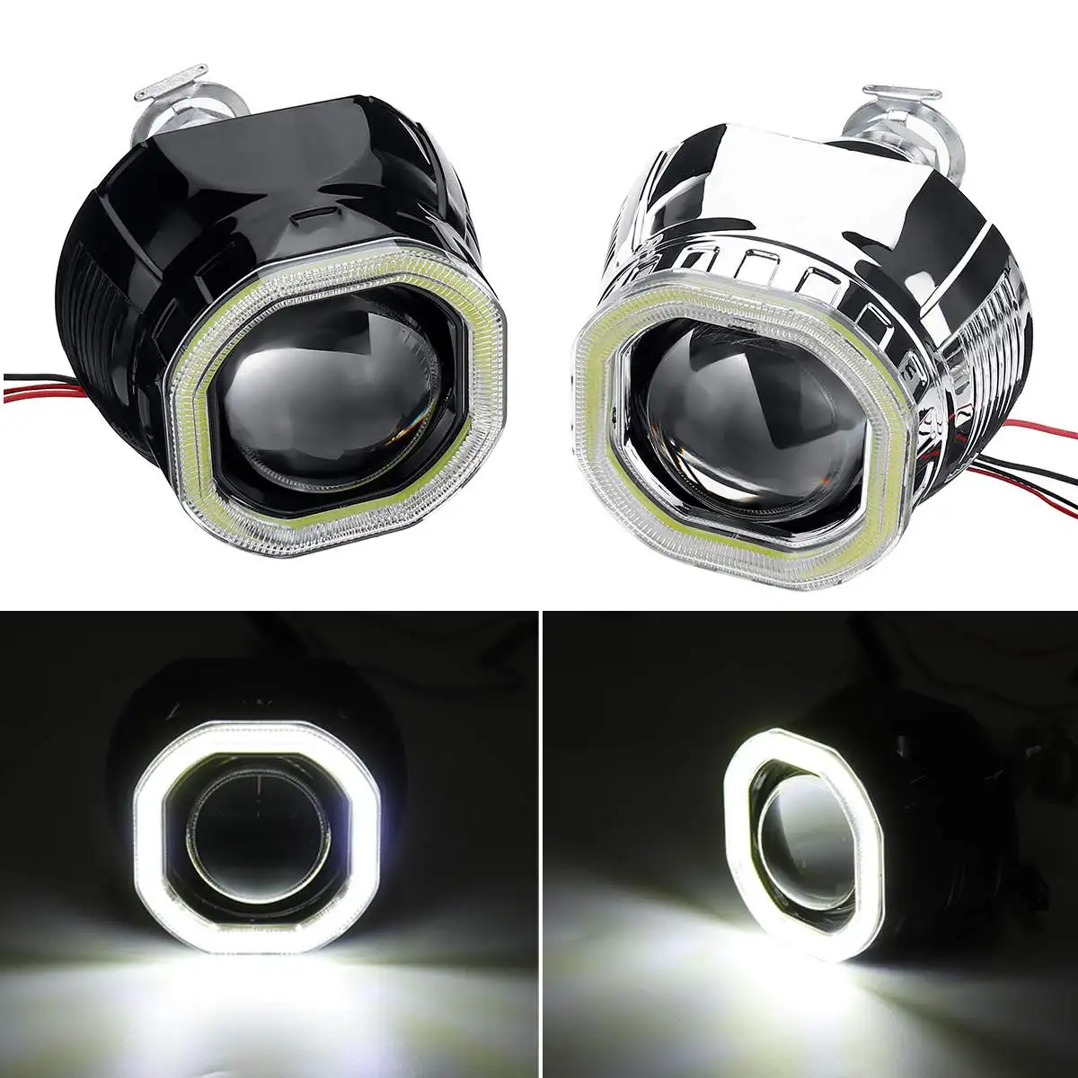 Мини линза h7 купить. Bi-Xenon Projector Lens Headlight. Bixenon линзы 2,5 дюйма квадратные "Clear Light". Биксеноновая линза н1 с ходовым светом(ангельские глазки.). Мини лед линзы h1.