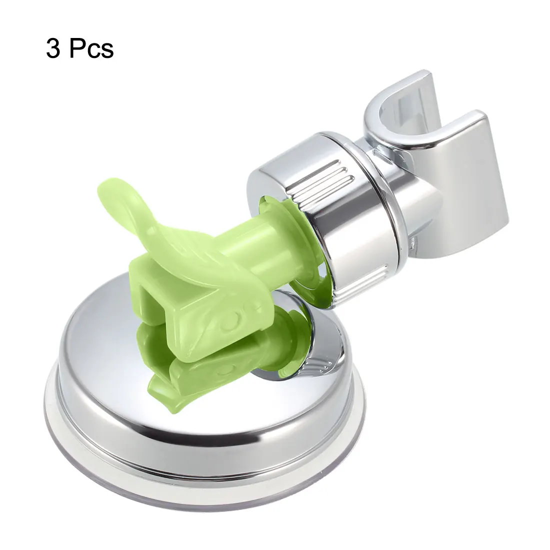 

uxcell Shower Head Holder Adjustable Suction Cup Wall Mount Handheld Shower Bracket 105mm Green 3pcs