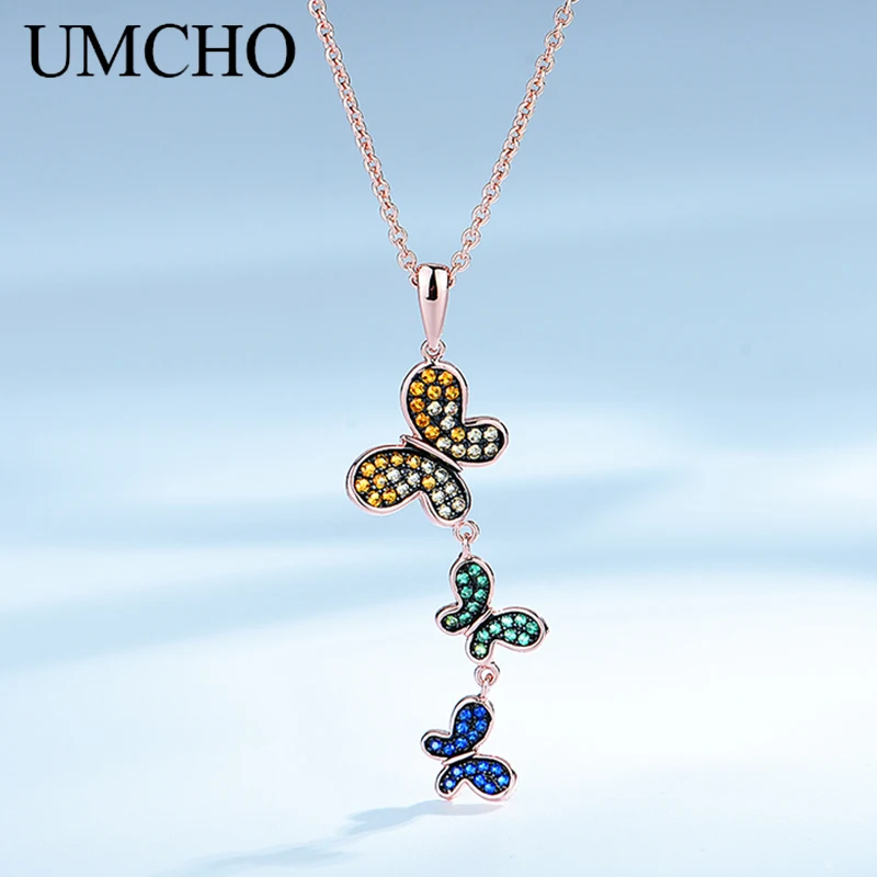 Женское ожерелье из серебра 925 пробы с бабочкой | Украшения и аксессуары