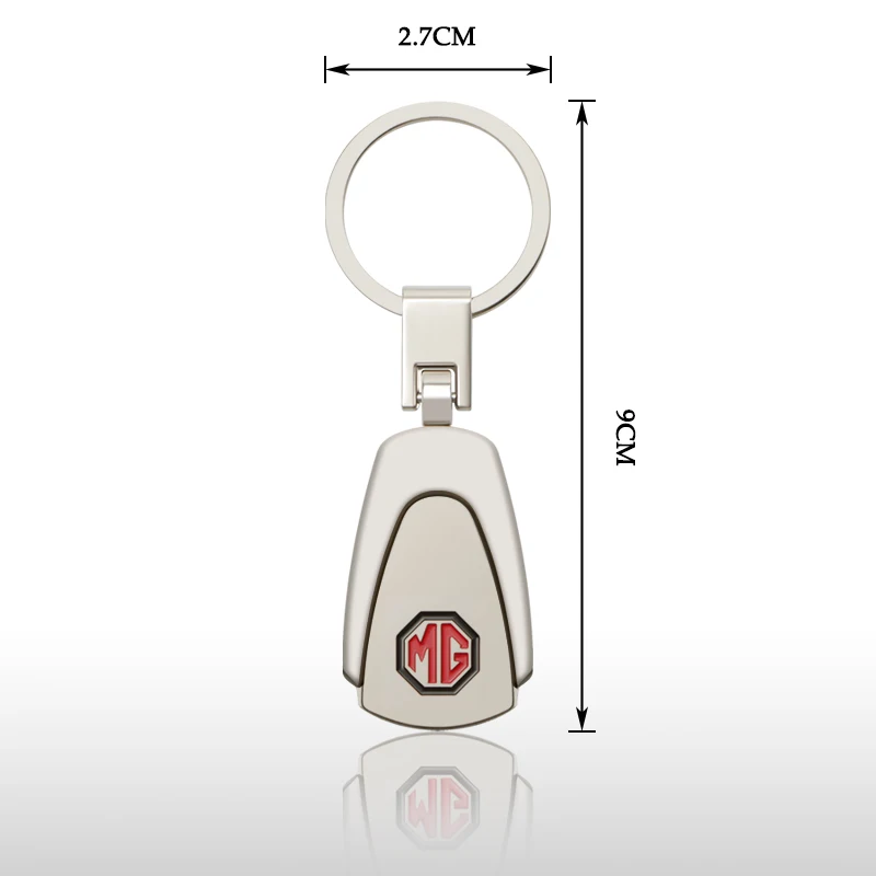 

1pcs Car-Styling 3D Metal Auto Logo Keychain Key Chain Key Rings For MG ZS GS 5 Gundam 350 Parts TF GT 6 keychain Accessories