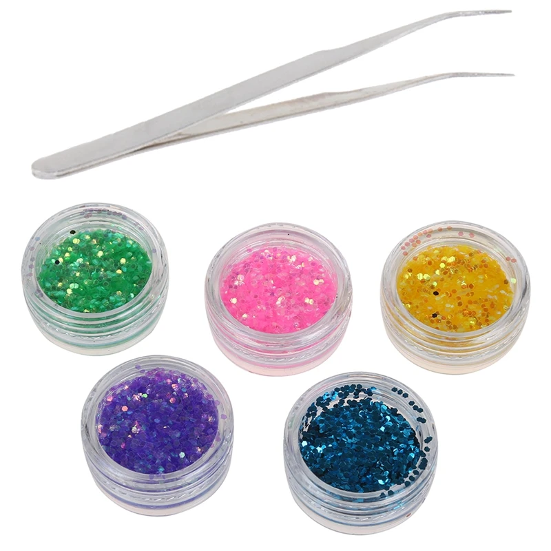 1x Антистатический пинцет с изогнутыми заостренными носками из нержавеющей стали