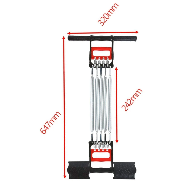 TOP!-3 in 1 Spring Chest Expander Hand Gripper Pull-Up Bars Men Tension Puller Fitness Equipment Muscle Training Resistance Band