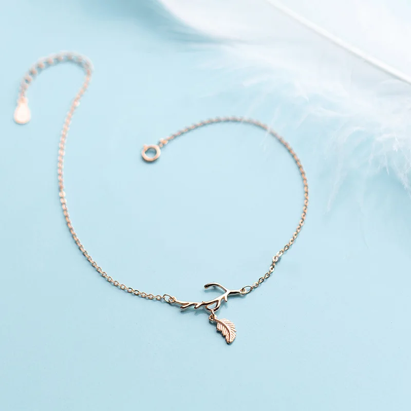 Листья по низкой цене Для женщин 925 стерлингового серебра Бохо ног Ювелирные