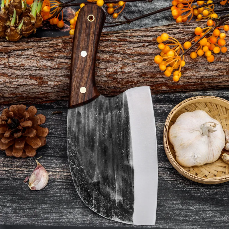 

Stainless Steel Hand-forged Hammer Knife Household Bone Chopping Knife Kitchen Chopping and Cutting Dual-use Chef Knife