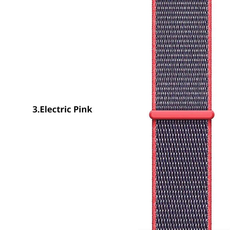 Electric Pink Нейлоновый ремешок 20 мм 22 мм для Amazfit Bip, умный ремешок на запястье, нейлоновый ткацкий ремешок для часов Amazfit Bip Pace, ремешок для часов - Цвет ремешка: Electric Pink